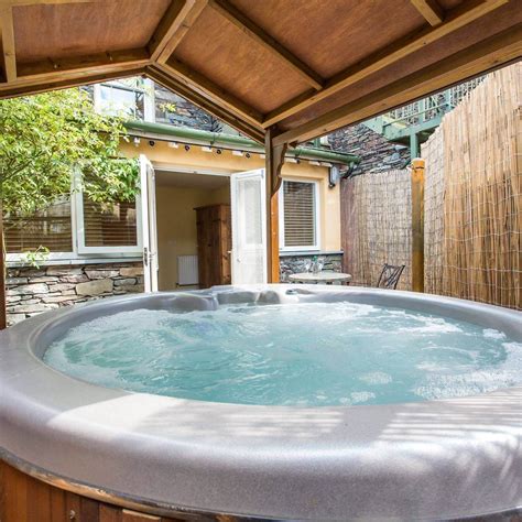 spa hotel with private hot tub.